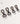 Black SWIVEL HOOK DIY SEWING HARDWARE CRAFT-2 - 9MM - hardware
