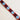 Colored webbing 25 mm wide - Red and Blue/100cm - webbing