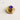 Flat Diamond Turn Lock - Gold / klein blue - hardware