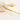 Gold M6 Size Teeth Zipper Tape - Milkshake White and Gold/92cm - hardware