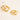 Horse Zinc Alloy Roller Buckle - 16mm / Gold - hardware